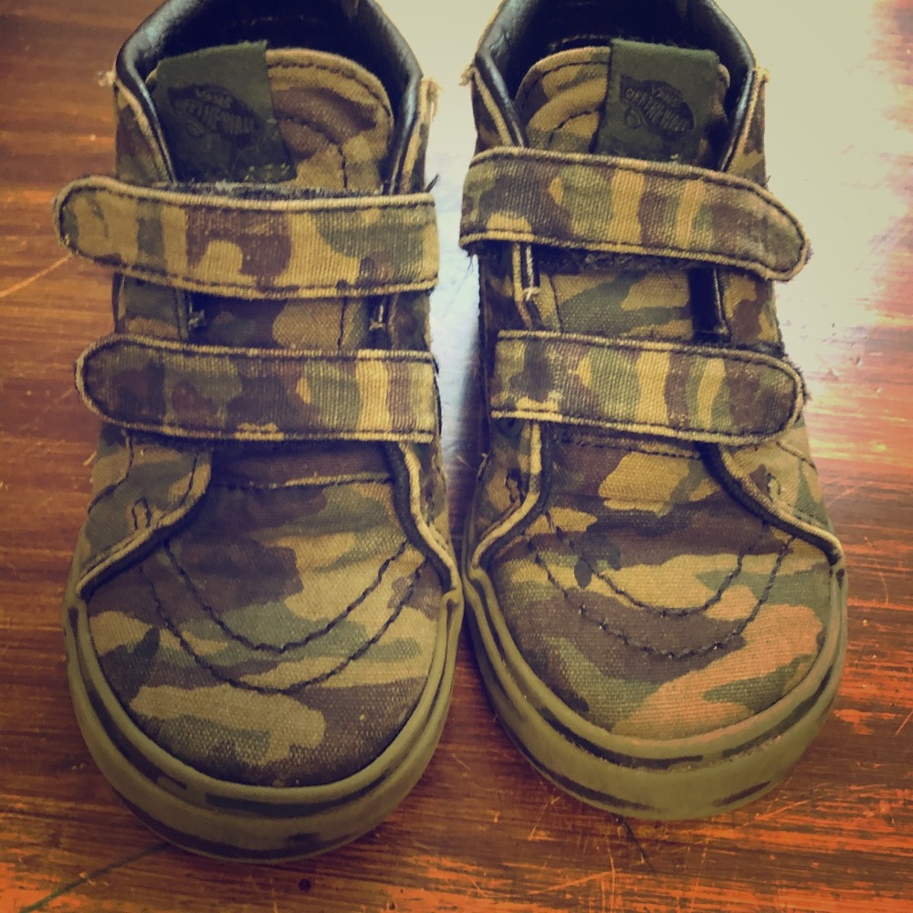 Camo Vans Toddler Boy 9K